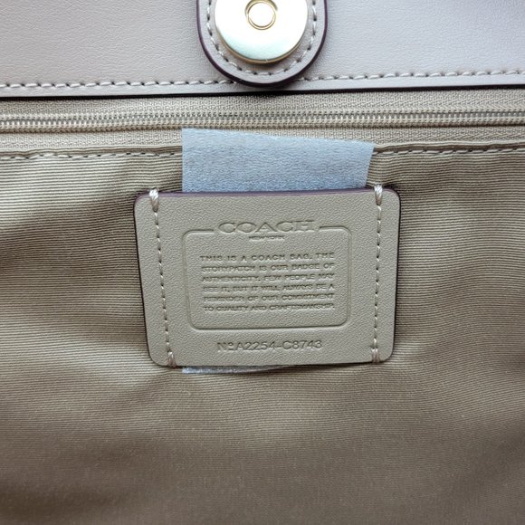 Coach Mystical Floral Print City Tote C8743 Faded Blush Multi - Picture 7 of 8